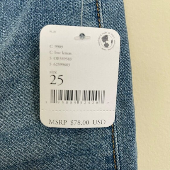 Free People Float On Flare Denim Jeans Size 25 NEW - Picture 7 of 8